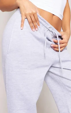 Ash Grey Basic Wide Legged Sweatpants