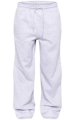 Ash Grey Basic Wide Legged Sweatpants