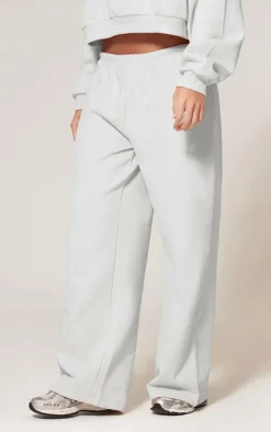 Ash Grey Premium Thin Waistband Straight Leg Sweat Sweatpants