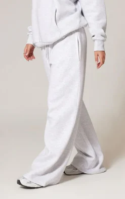 Ash Grey Premium Wide Leg Sweat Sweatpants