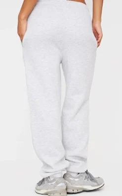Ash Grey Sweat Cuffed High Waist Sweatpants