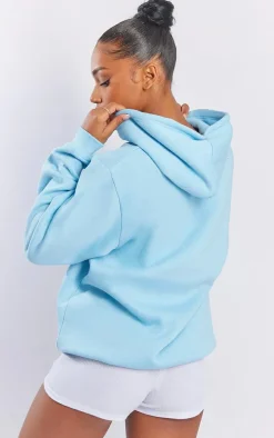 Baby Blue Oversized Fit Sweat Hoodie