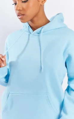 Baby Blue Oversized Fit Sweat Hoodie