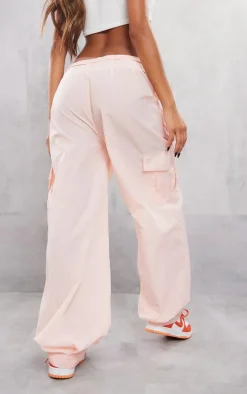 Baby Pink Extreme Baggy Shell Cargo Pants
