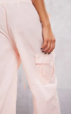 Baby Pink Extreme Baggy Shell Cargo Pants
