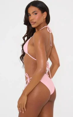 Baby Pink Mix & Match Triangle Bikini Top