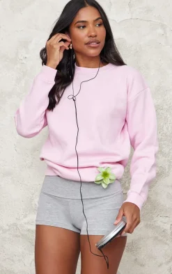 Baby Pink Oversized Fit Sweatshirt