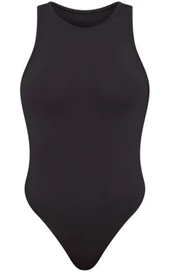 Basic Black Slinky Racer Bodysuit