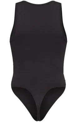 Basic Black Slinky Racer Bodysuit