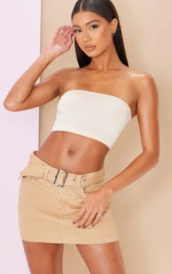 Basic Cream Slinky Bandaeu