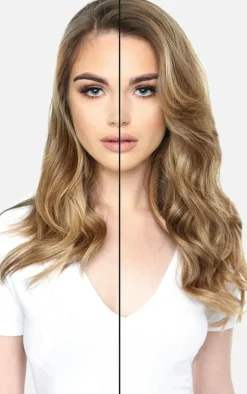 Beauty Works Double Hair Set Weft Clip In 18 Inch Pure Platinum 50 Grams