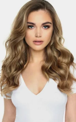 Beauty Works Double Hair Set Weft Clip In 18 Inch Pure Platinum 50 Grams