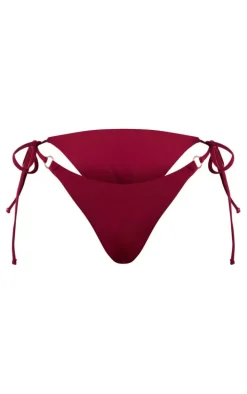 Berry Mini O Ring V Front Tie Side Bikini Bottoms