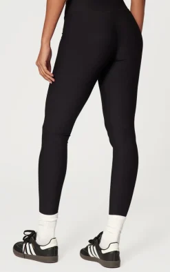 Black Active Rib Gym Leggings