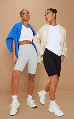 Black and Grey Basic Jersey 2 Pack Bike Shorts