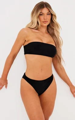 Black Bandeau Mix & Match Bikini Top