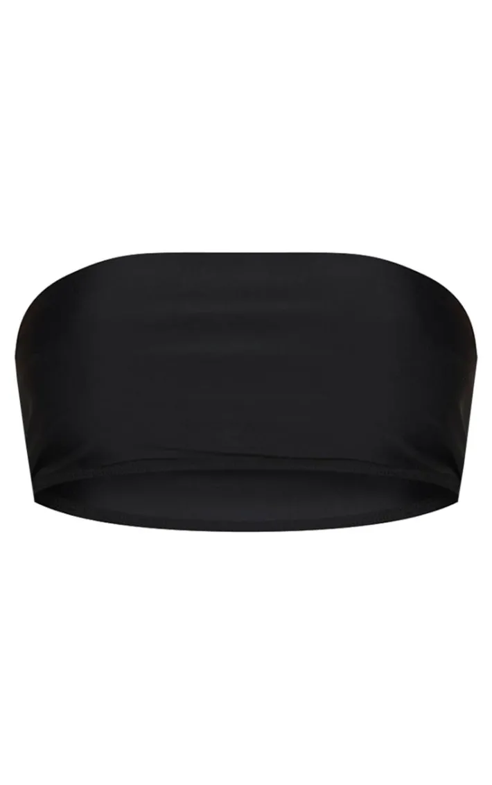 Black Bandeau Mix & Match Bikini Top