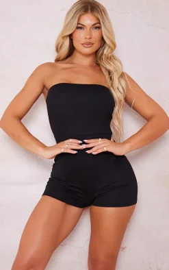 Black Bandeau Romper