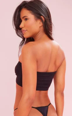 Black Bandeau Seamless Bra