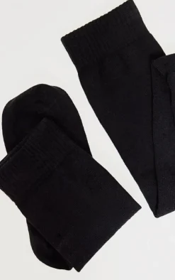 Black Basic Over The Knee Socks