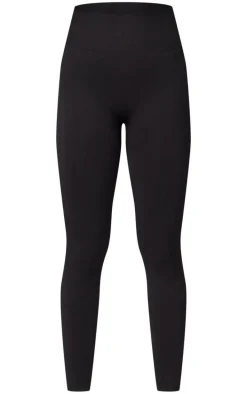 Black Basic Seamless High Waist Gym Leggings
