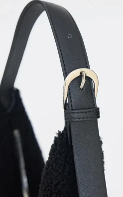 Black Borg Slouchy Oversized Tote Bag