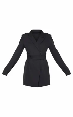 Black Bow Belted Blazer