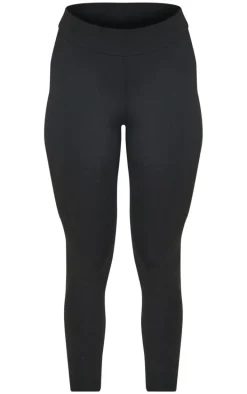 Black Brushed Sculpt Ruched Bum High Waist Sport Leggings