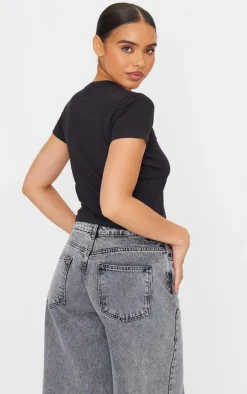 Black Cool It Cowboy Baby Doll Tee