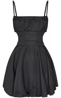 Black Cut Out Tie Back Shift Dress