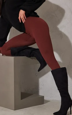 Black Emmi Faux Suede Knee Boots