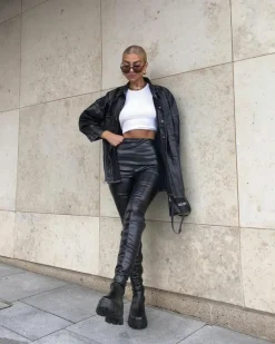 Black Extreme Chunky Sole Knee High Boots