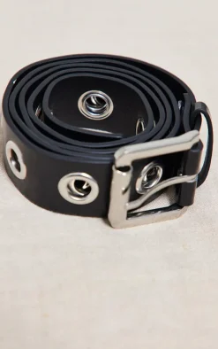 Black Eyelet Belt