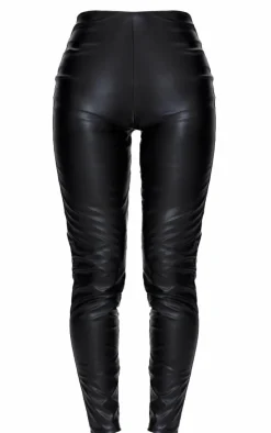 Black Faux Leather High Waisted Leggings