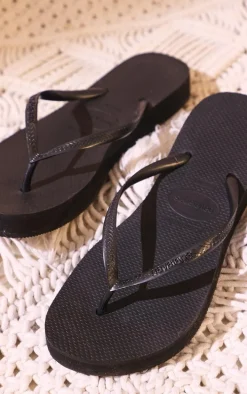 Black Havaianas Slim Flatform