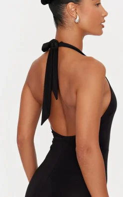 Black High Neck Jumpsuit