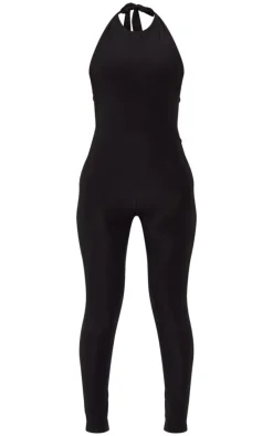 Black High Neck Jumpsuit