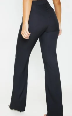 Black High Waisted Straight Leg Pants