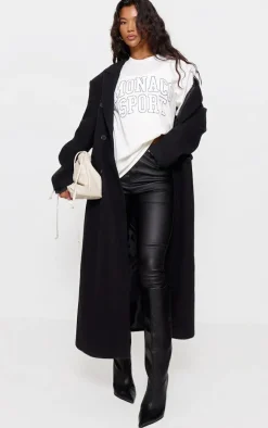 Black Hourglass Coated Skinny Jeans