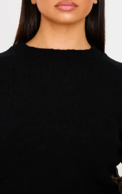 Black Knit T Shirt