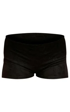 Black Lace Layered Hotpants