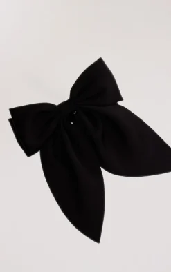 Black Large Bow Hair Clip