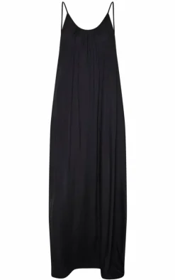 Black Low Back Oversized Maxi Beach Dress