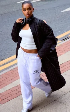 Black Maxi Quilted Coat