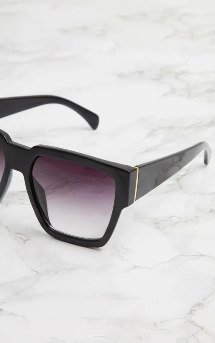 Black Oversized Square Sunglasses