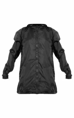 Black Pack A Mac Zip Up Jacket