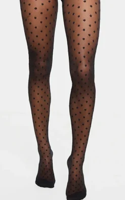 Black Polka Dot Tights