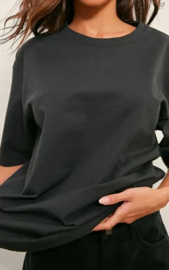 Black Premium Cotton Oversized T-shirt