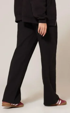 Black Premium Wide Leg Sweat Sweatpants