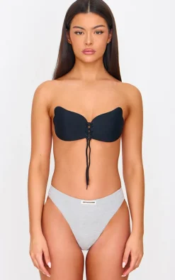 Black Push Up Stick On Bra